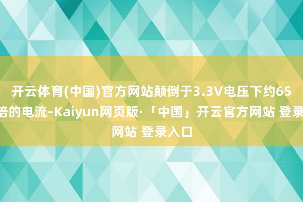 开云体育(中国)官方网站颠倒于3.3V电压下约655安培的电流-Kaiyun网页版·「中国」开云官方网站 登录入口